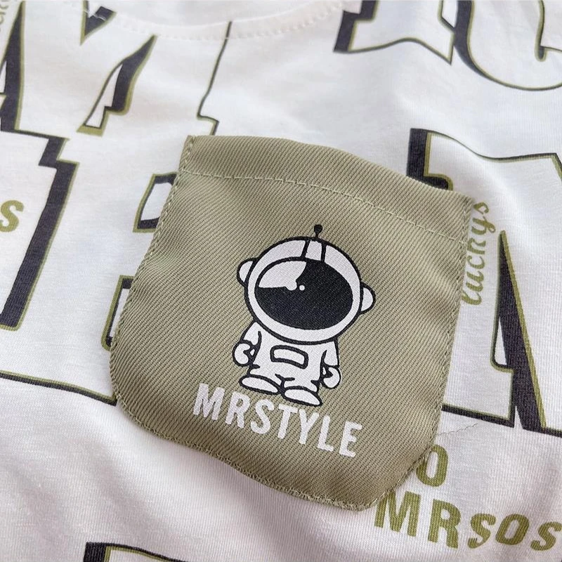 Conjunto de verano para bebé con camiseta y pantalón corto - imagen 2