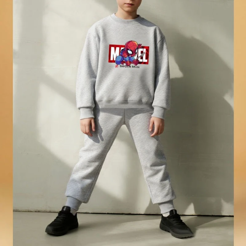 Conjunto de sudadera infantil con pantalón estampado de dibujos - imagen 3