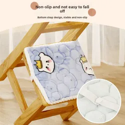 Cojín infantil de felpa suave para silla, cómodo y seguro