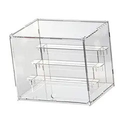 Caja expositor de coche transparente apilable con estantes