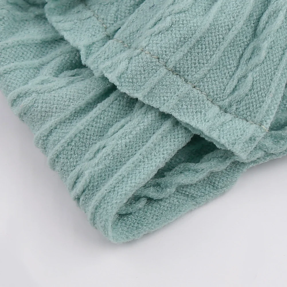 Turbante ancho recién nacido – Diadema lazo elástico nudo superior - imagen 5