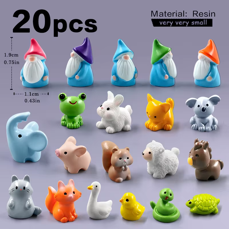 Suaves figuras animales modernas casa de muñecas – Decoración infantil
