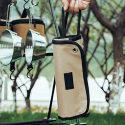 Bolsa de vajilla portátil colgante para camping y excursiones