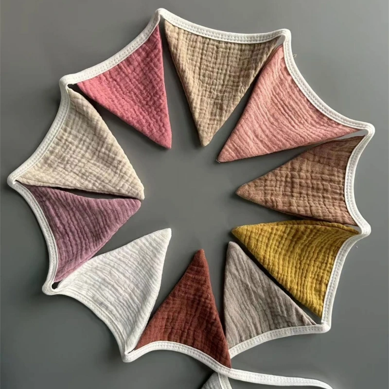 Banderines triangulares detalle