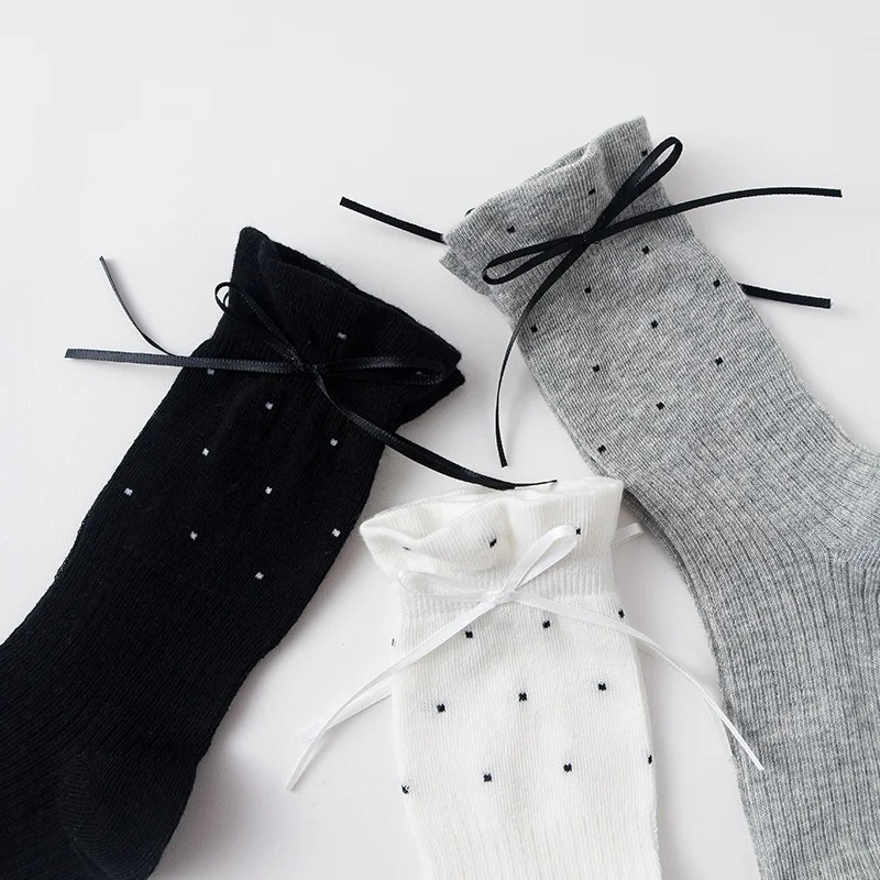 Calcetines altos de volantes para niñas primavera y verano - imagen 4