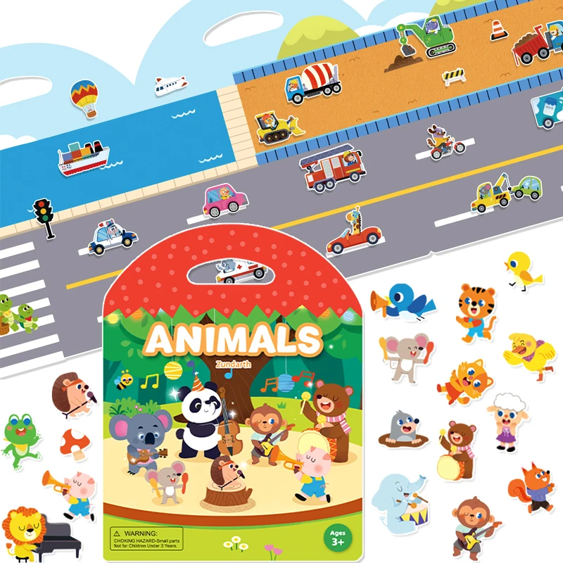Libros de pegatinas burbujas para niños – juego educativo