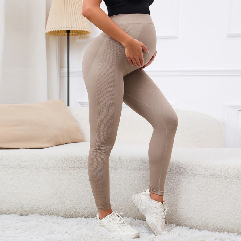 Mallas premamá de cintura alta con soporte abdominal - imagen 2