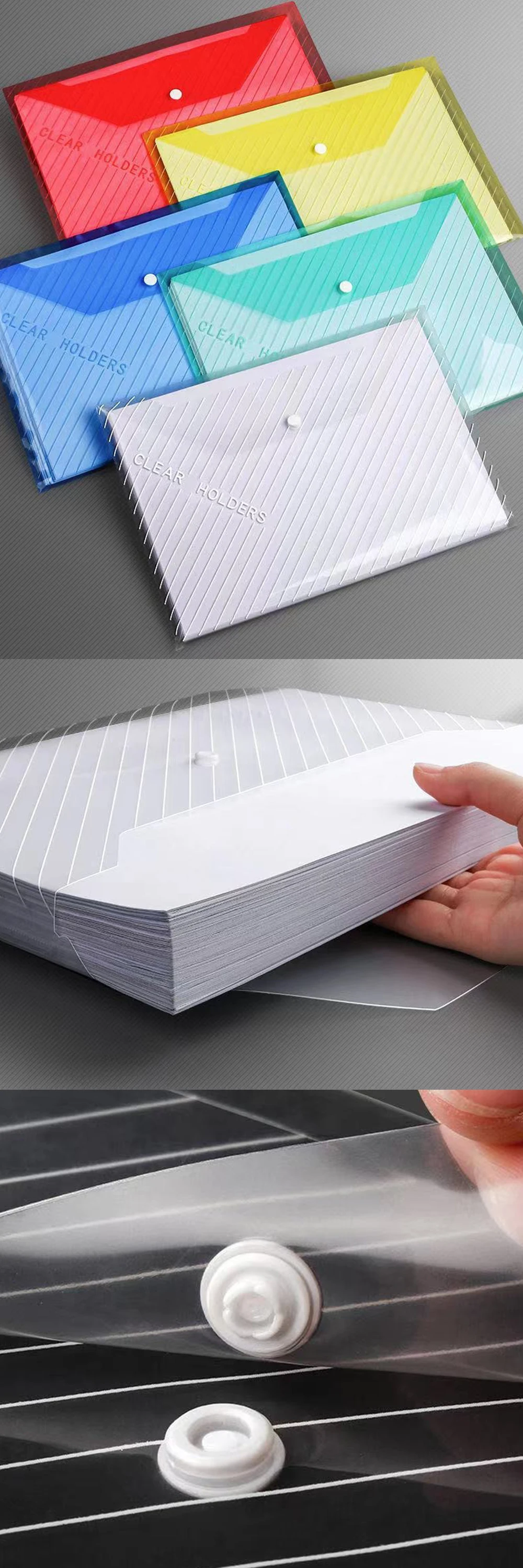 Bolsa transparente para organizar documentos A4