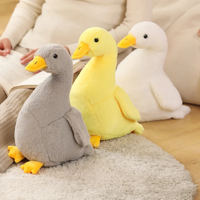 Pato de peluche para niña amarillo, suave y tierno, felpa infantil - imagen 3