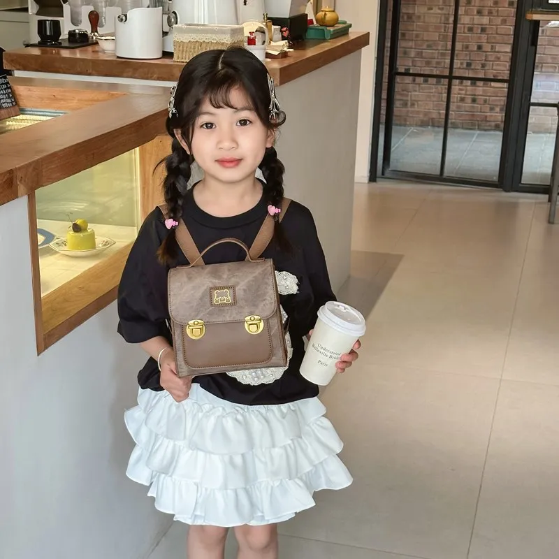Mochila escolar infantil portátil con asa bandolera para viajes - imagen 5
