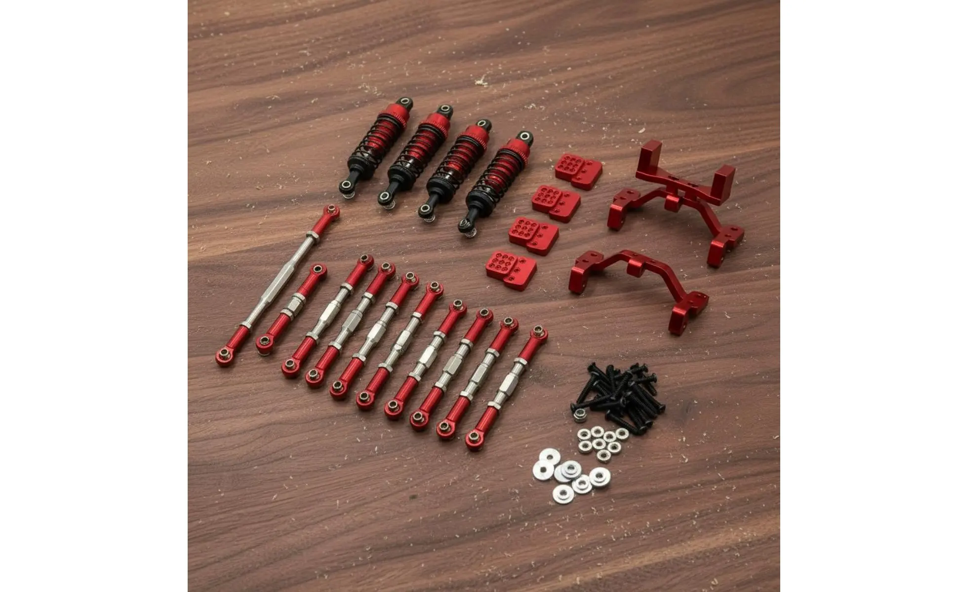 Acabado anodizado y piezas metálicas