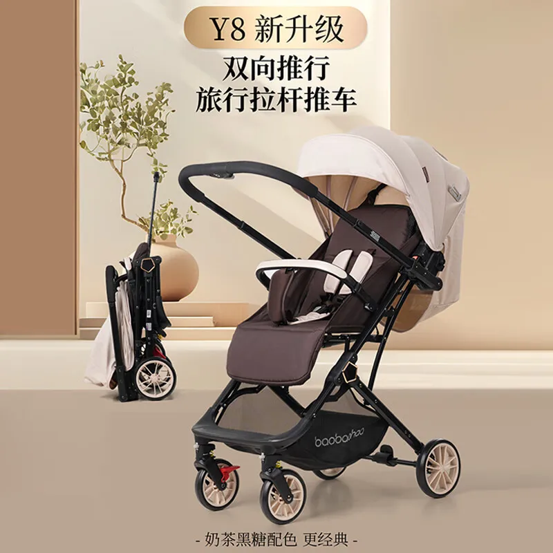 Cochecito de bebé convertible paseo con silla reclinable y plegable - imagen 2
