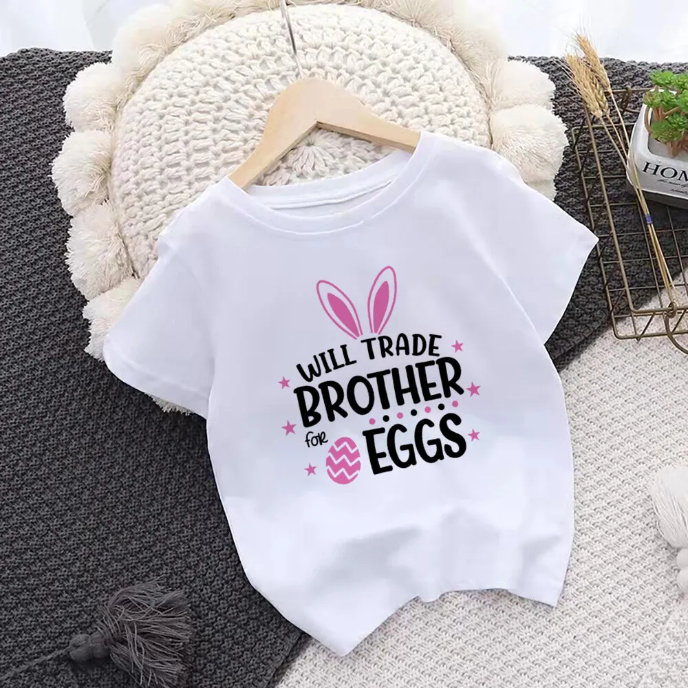 Camiseta de Pascua con conejito para niños