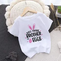 Camiseta de Pascua con conejito para niños