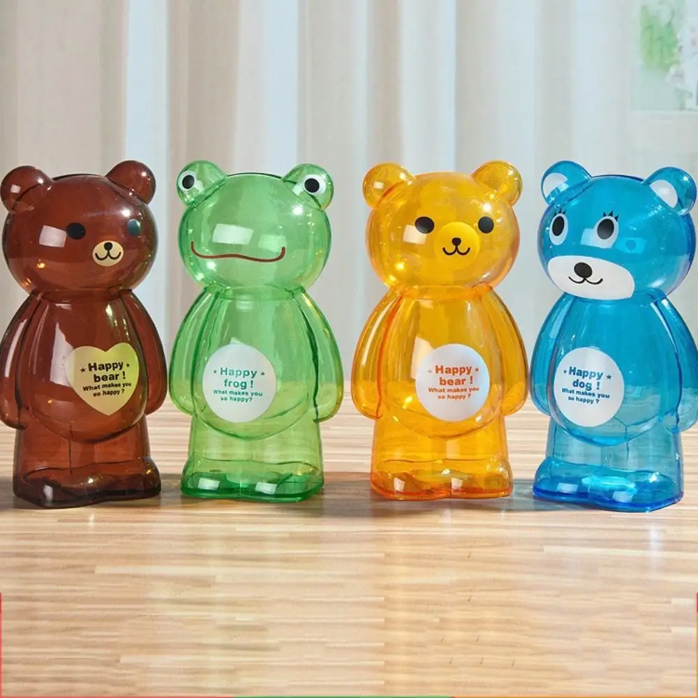 Hucha de osito creativa con papel transparente para monedas - imagen 2