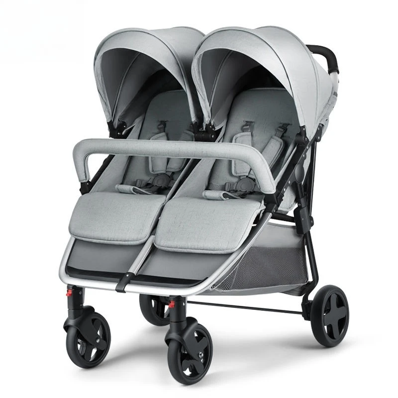 Cochecito de paseo ligero reclinable plegable – vista alta compacto