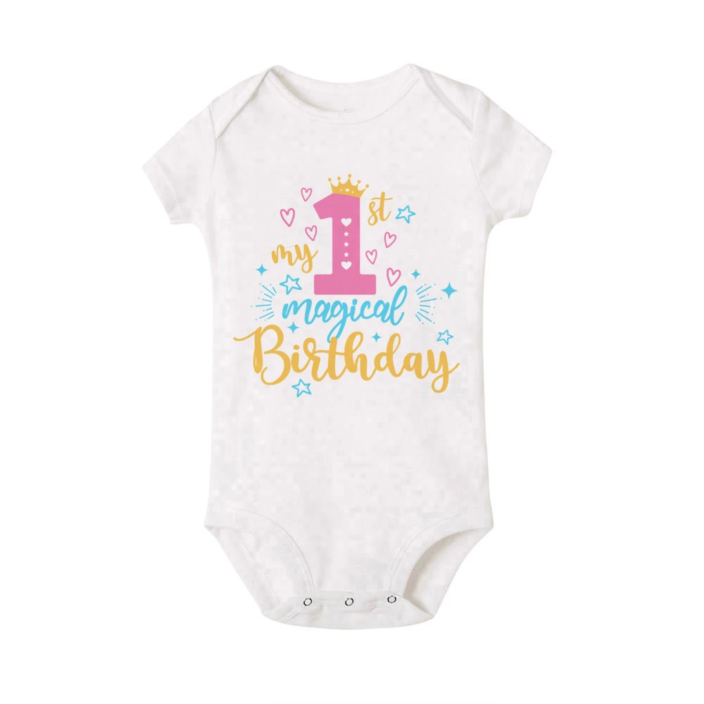 My 1st Birthday Body para bebé recién nacido - Manga corta - imagen 5