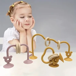 Mesa de actividades de silicona con rompecabezas para bebés