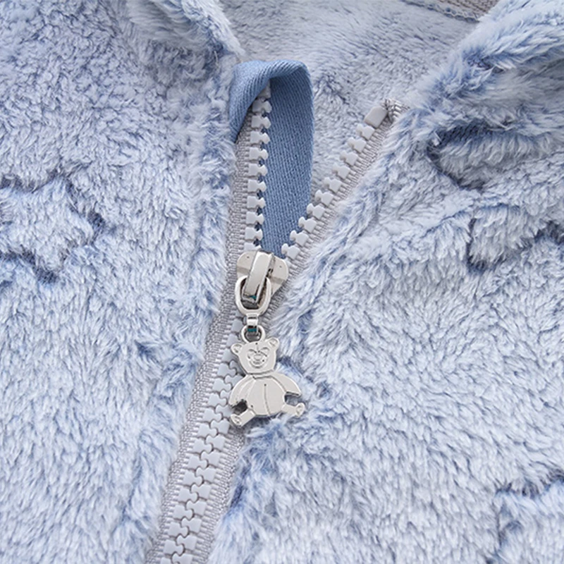 Pelele de franela suave para bebe recien nacido - Invierno comodo - imagen 5