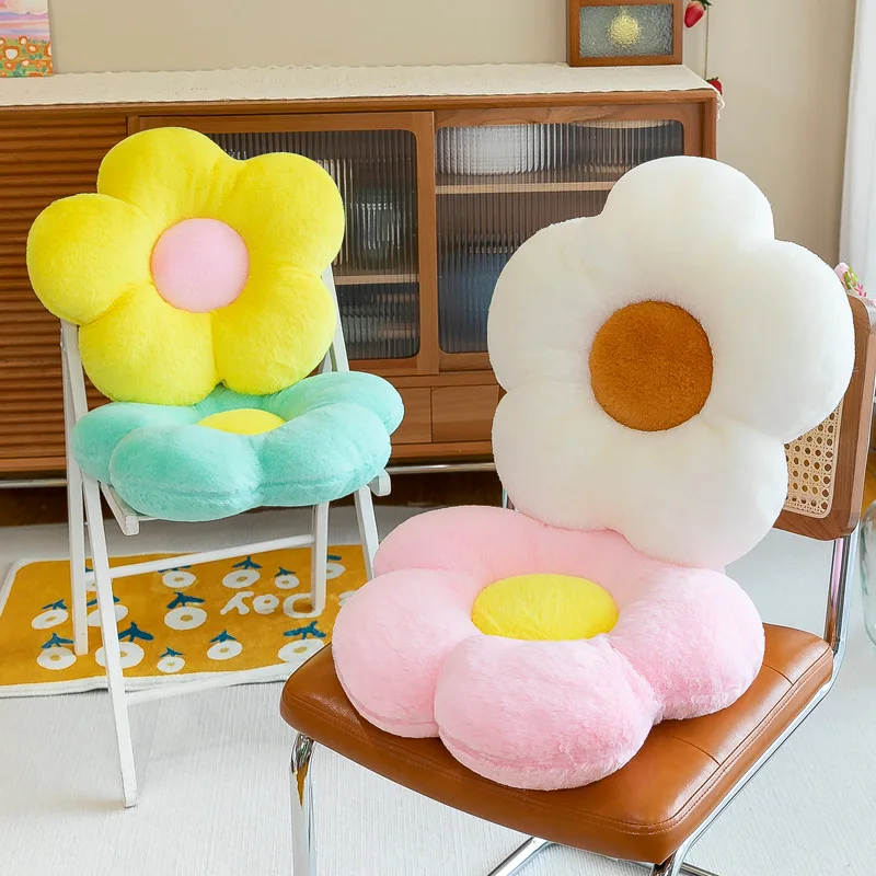 Almohada decorativa infantil de girasol suave para sofá y cama - imagen 3