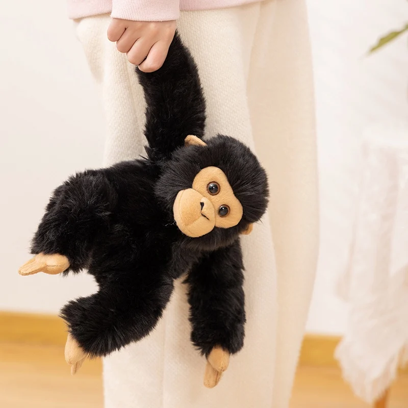 Peluche de chimpancé realista suave, animal de zoológico - imagen 3