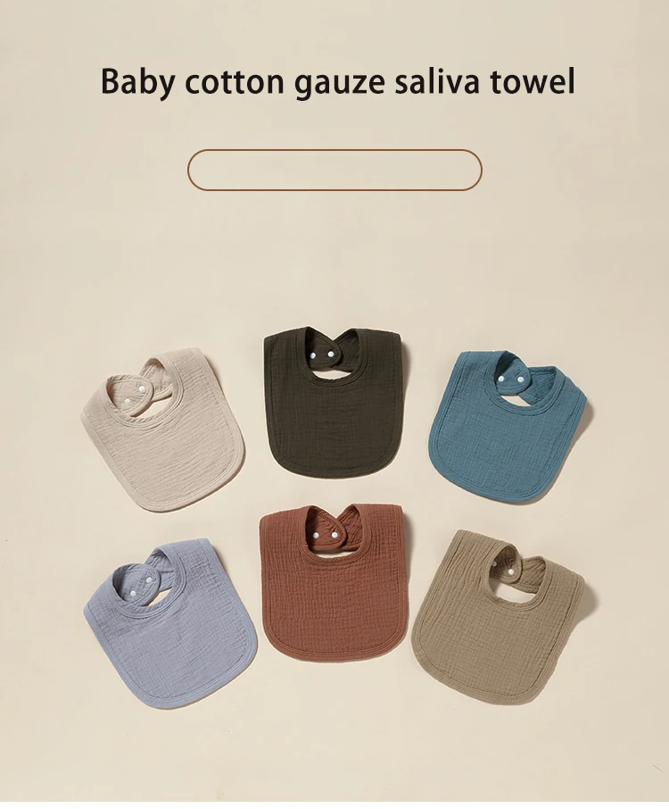 Babero infantil suave en gasa