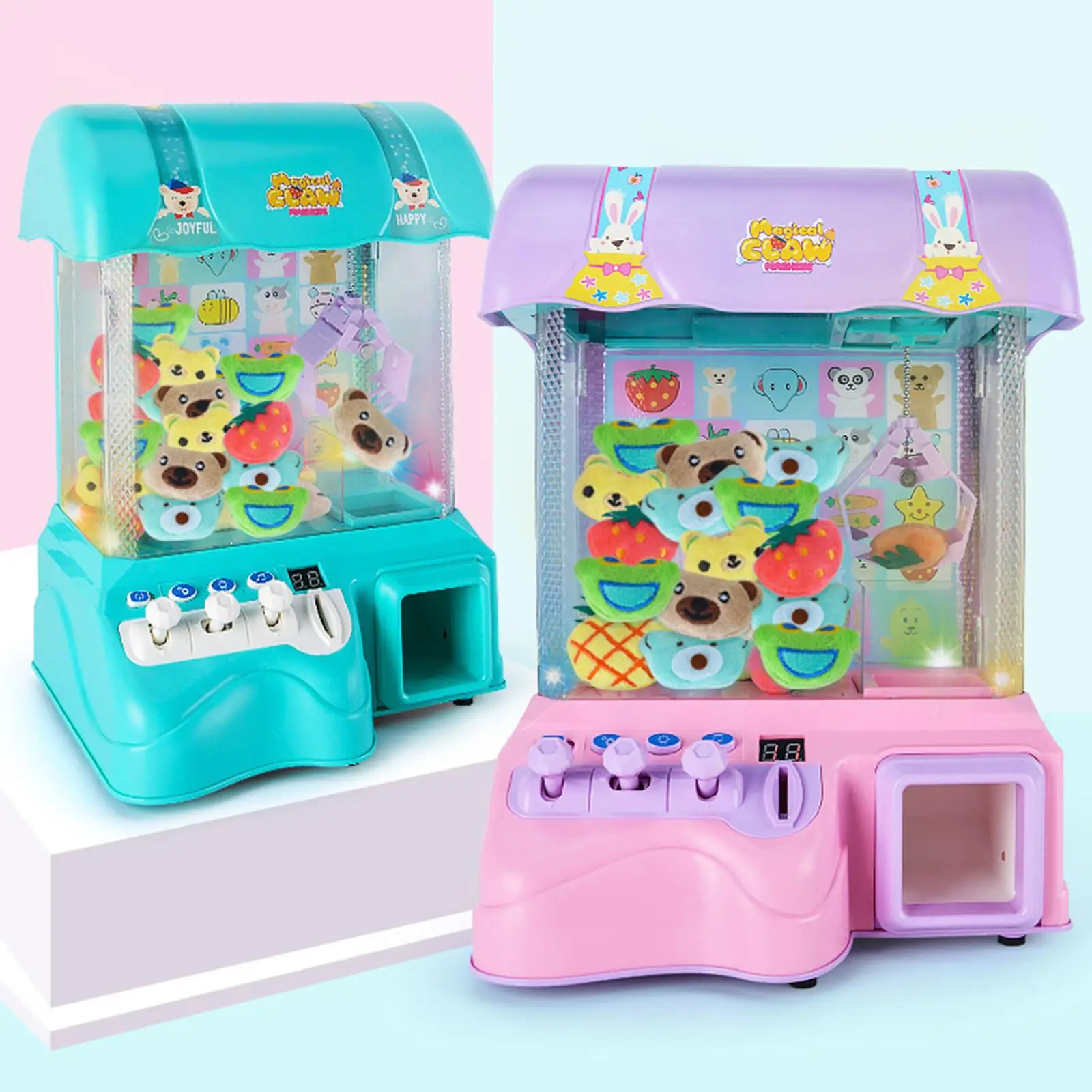 Máquina de pinza infantil con luz y sonido para casa - imagen 2