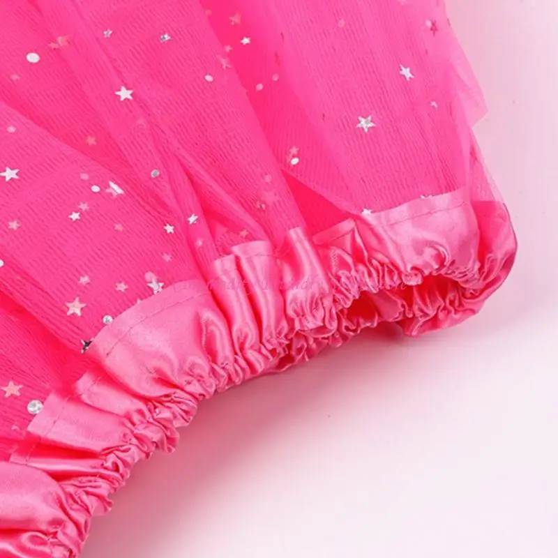 Vestido de ballet con lentejuelas y tul elástico para niñas - imagen 4