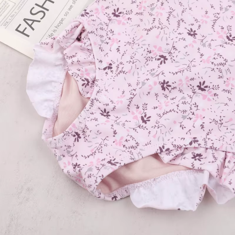 Bañador floral de manga larga para bebé con protección UV - imagen 5