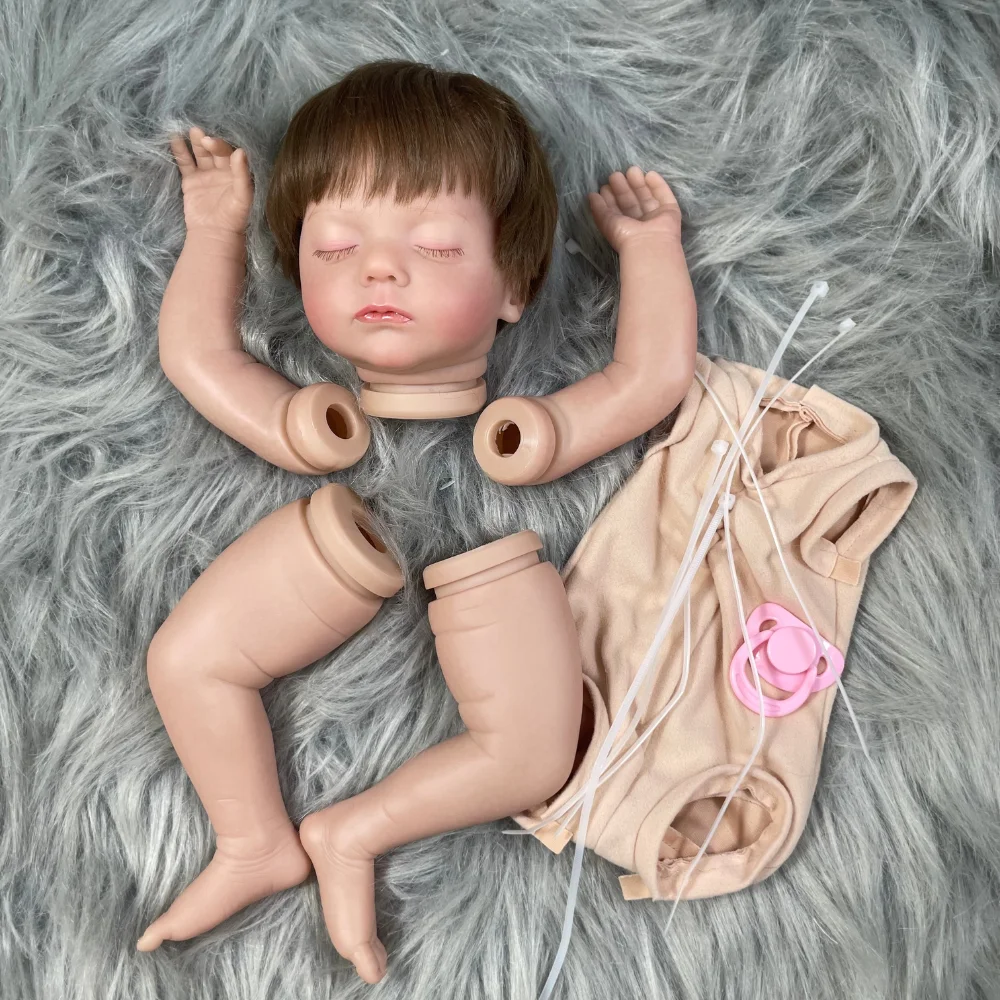 Alessia muñeca Reborn de vinilo pintado con trasplante capilar - imagen 3