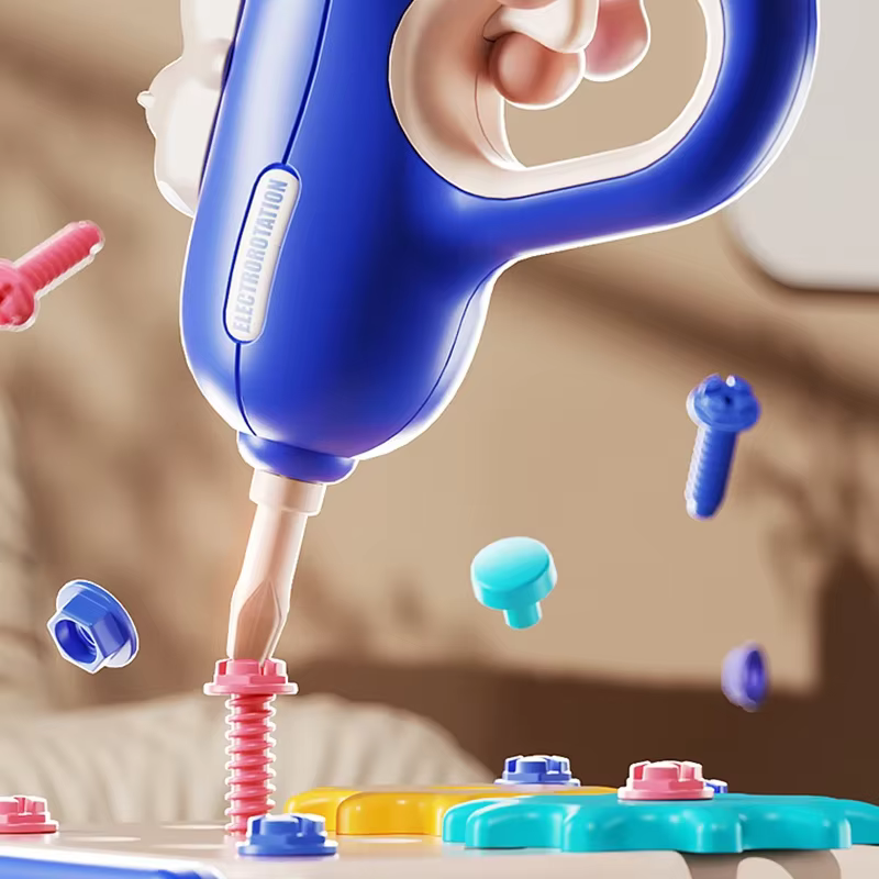Juego de herramientas infantil con taladro de simulación - imagen 5