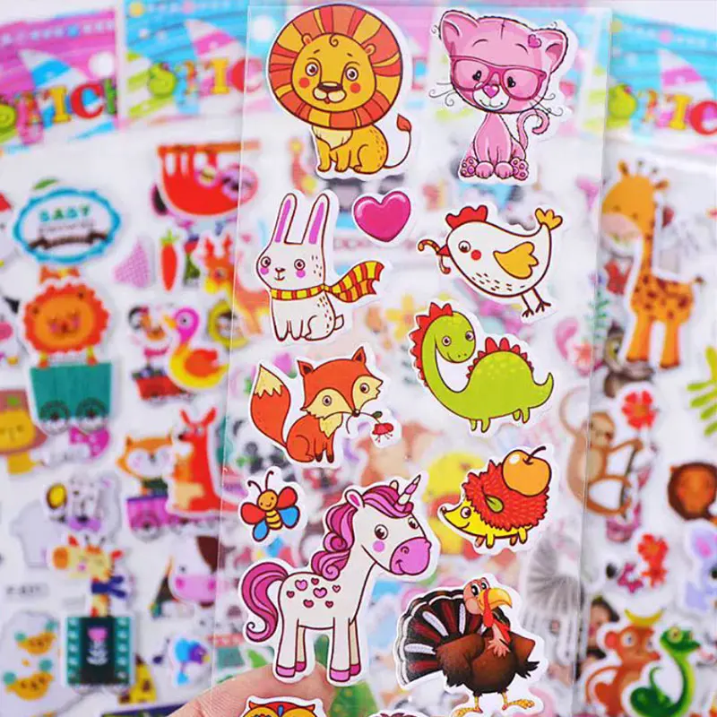 Pegatinas hinchadas: animales de dibujos animados para cumpleaños - imagen 5