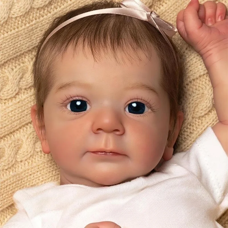 Muñeca Reborn Felicia de 45 cm con pelo enraizado