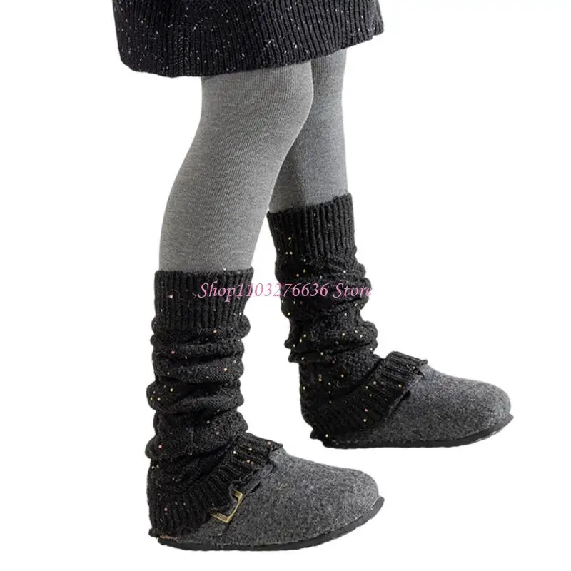 Calentadores de piernas para niña con diseño brillante y elástico - imagen 2