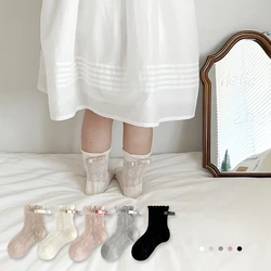 Calcetines finos de algodón con corazón para niños – Transpirables verano