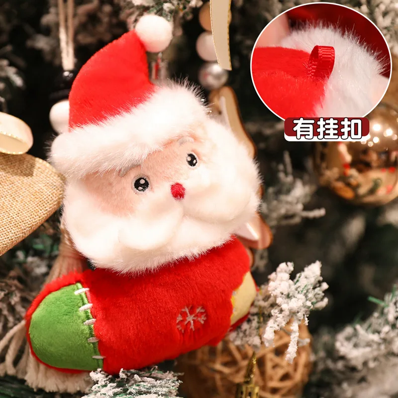 Caja regalo Navidad peluche muñeco de nieve árbol y fruta suave - imagen 2