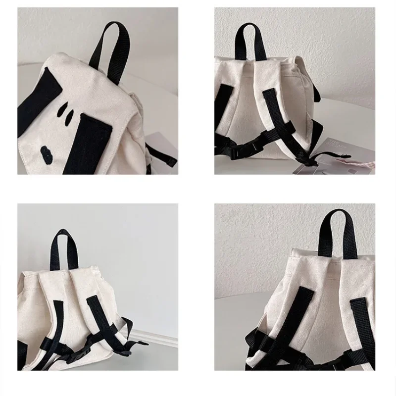 Mochila infantil con dibujos de perros en lona para uso diario - imagen 2