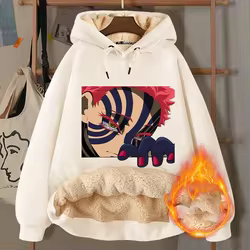 Akaza sudadera con capucha de anime manga larga deportiva