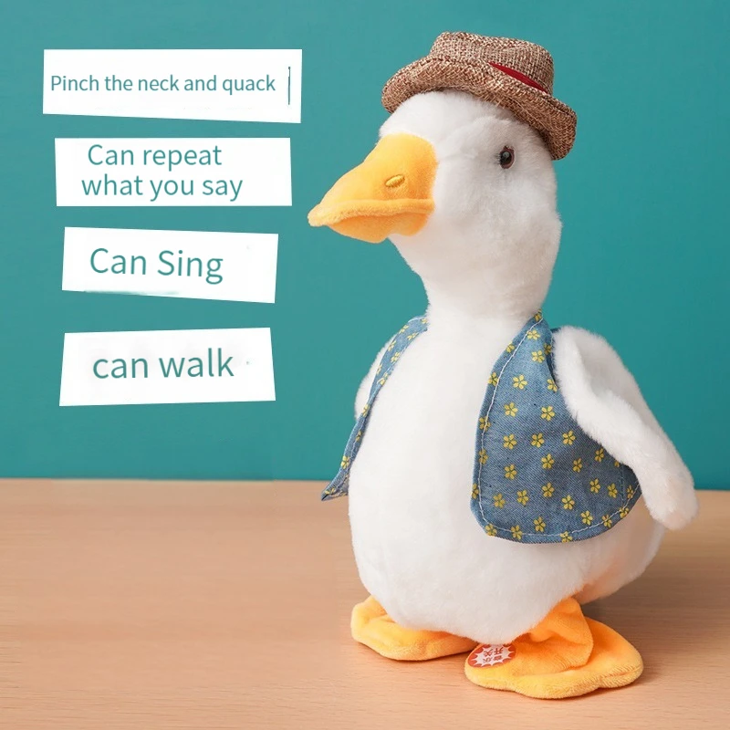 Pato de peluche parlante musical para niños – Juguete educativo
