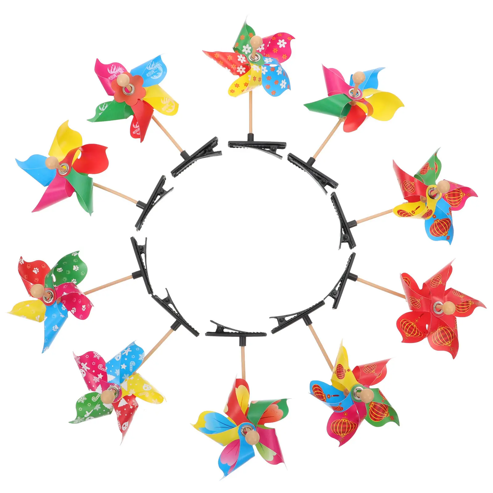 Horquillas infantiles molino de viento para el pelo en festivales - imagen 4