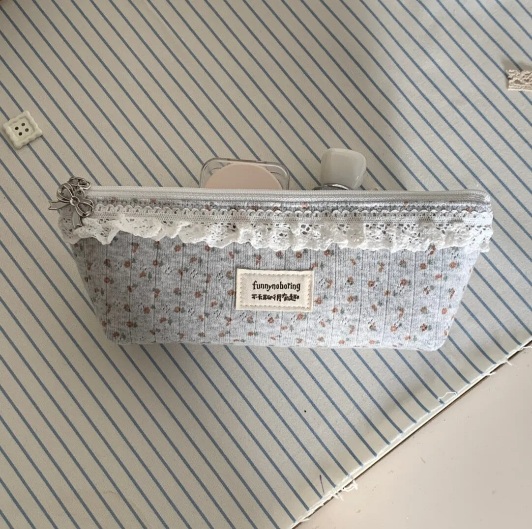 Estuche de lápices floral vintage de gran capacidad para niñas - imagen 2