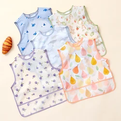 HappyFlute Babero impermeable con bolsillo – Dibujos animados