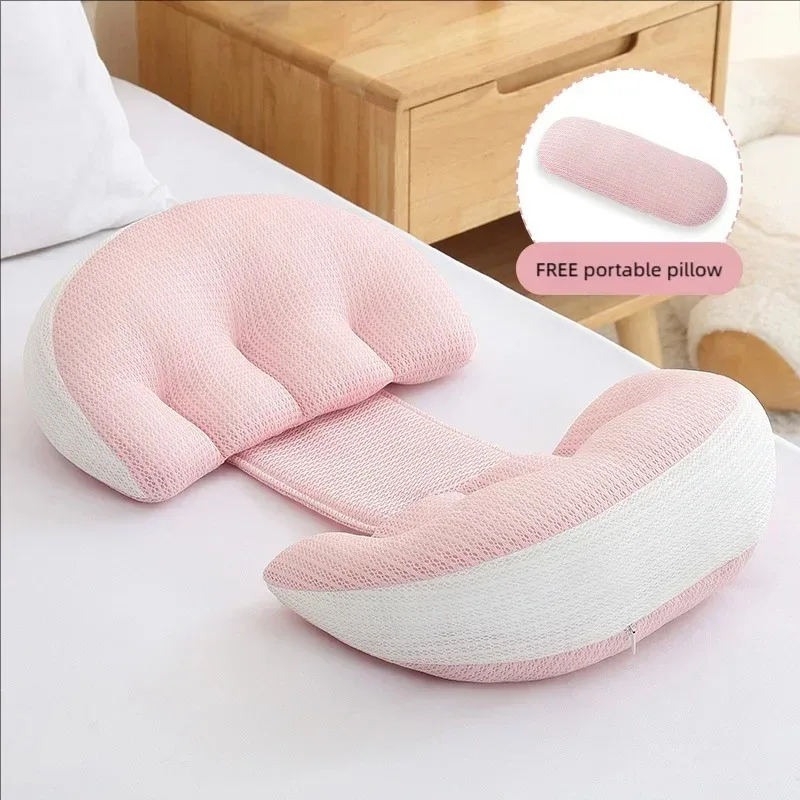 Almohada de embarazo con soporte lumbar para dormir de lado