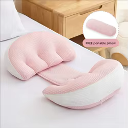 Almohada de embarazo con soporte lumbar para dormir de lado