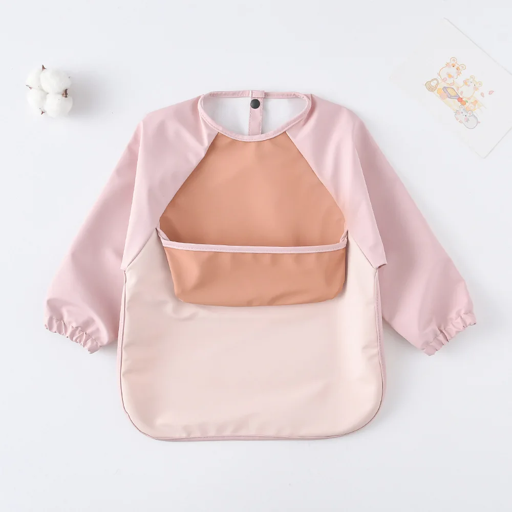 Babero impermeable de manga larga en PU, limpieza fácil - imagen 2