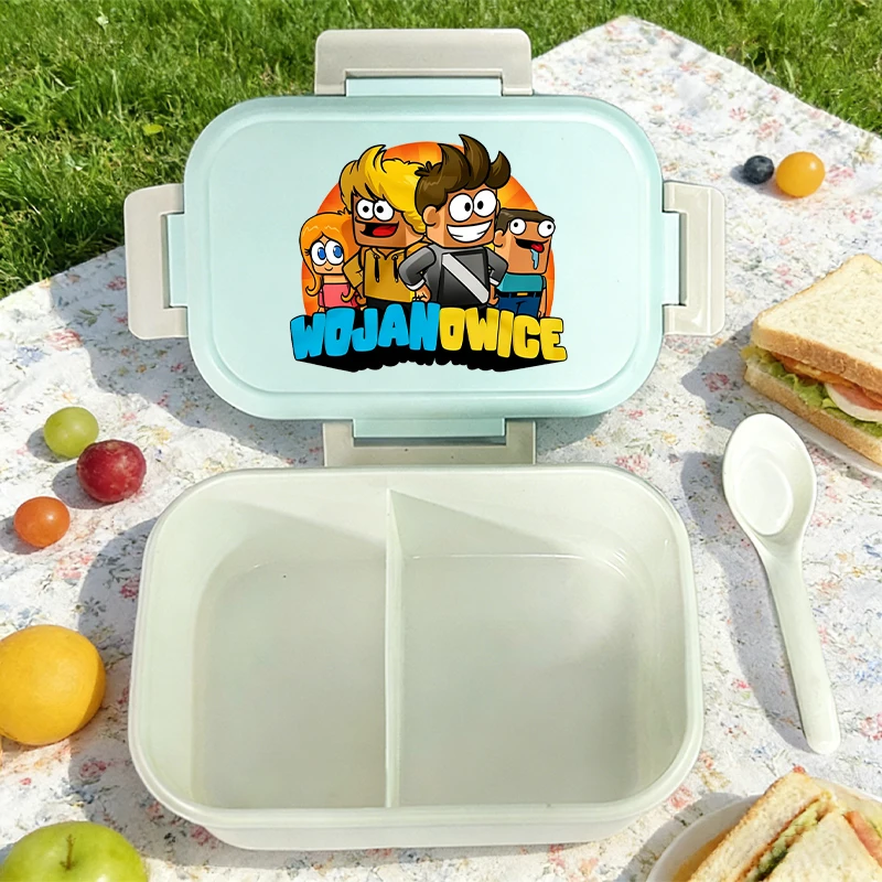 Lonchera Bento portátil Wojan Team para niños con dibujos de colegio - imagen 5
