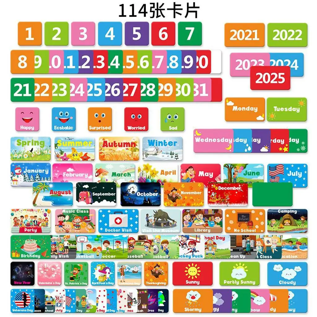 Calendario meteorológico infantil con tarjetas para el aula - imagen 4