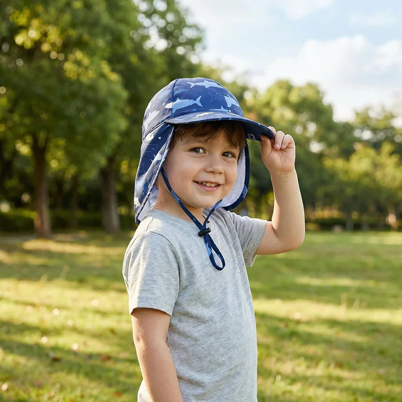 Sombrero pescador de verano con protección solar para el cuello - imagen 5