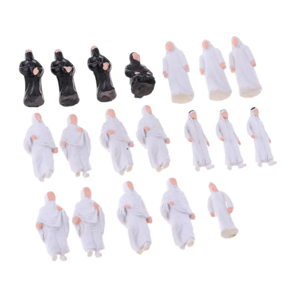 Figuras de plástico para modelismo ferroviario con personas - imagen 3