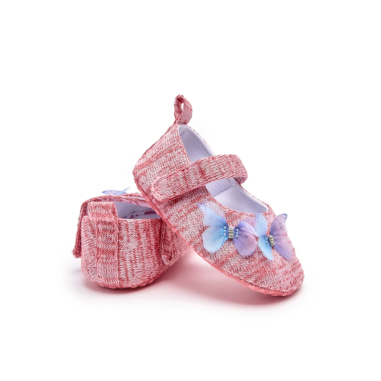 Zapatos primeros pasos con mariposas y suela suave antideslizante - imagen 4